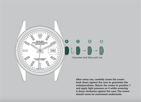 setting time on a rolex